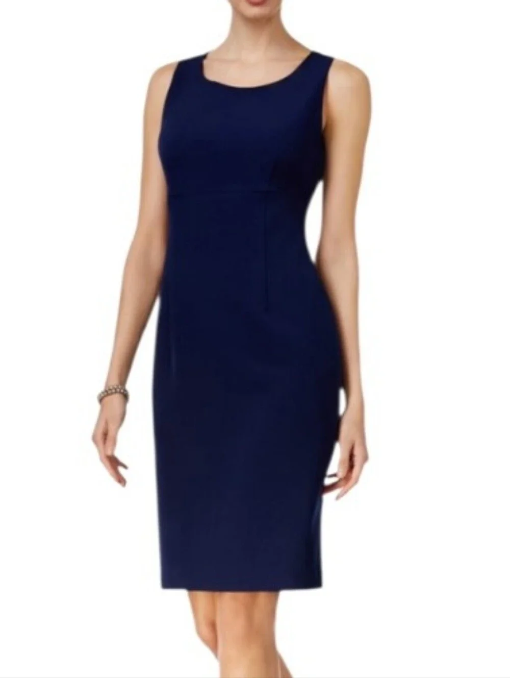 Kasper Navy Blue Career Sheath Dress